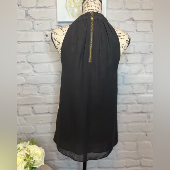 AQUA Woman’s Black Sleeveless Blouse. Size Small. NWT New With Tags - Picture 2 of 10